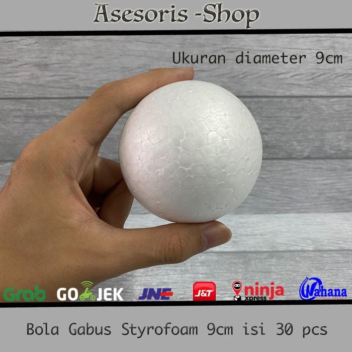 

Bola Gabus 9Cm / Bola Gabus Styrofoam Diameter 9Cm Isi 30 Pcs