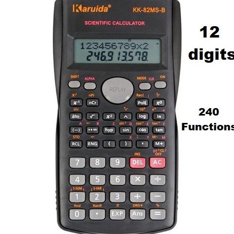 

Kalkulator 12 Digit Scientific Calculator 240F 12 Digits