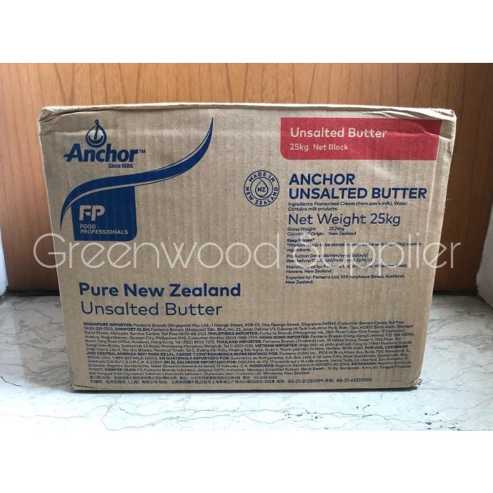 

Unsalted Butter Anchor 25kg hen02