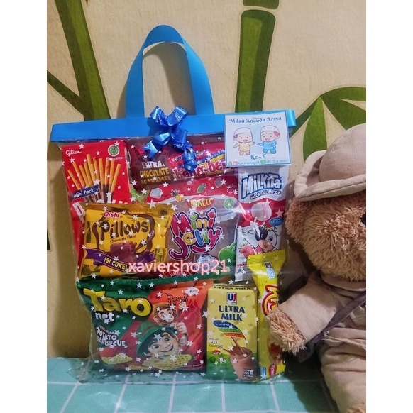 

Terbaru 3.3 Paket snack ultah anak PREMIUM 2 (POCKY+INACO) FREE CARD / GOODIE BAG