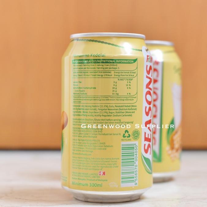 

Season Minuman Kacang Kedelai 300ML - 1 Karton / 24 Kaleng [SAMEDAY] hen02