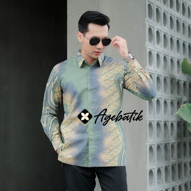 COD AGEBATIK - FELIX Kemeja Pria Slim Fit [AGE024] hilda