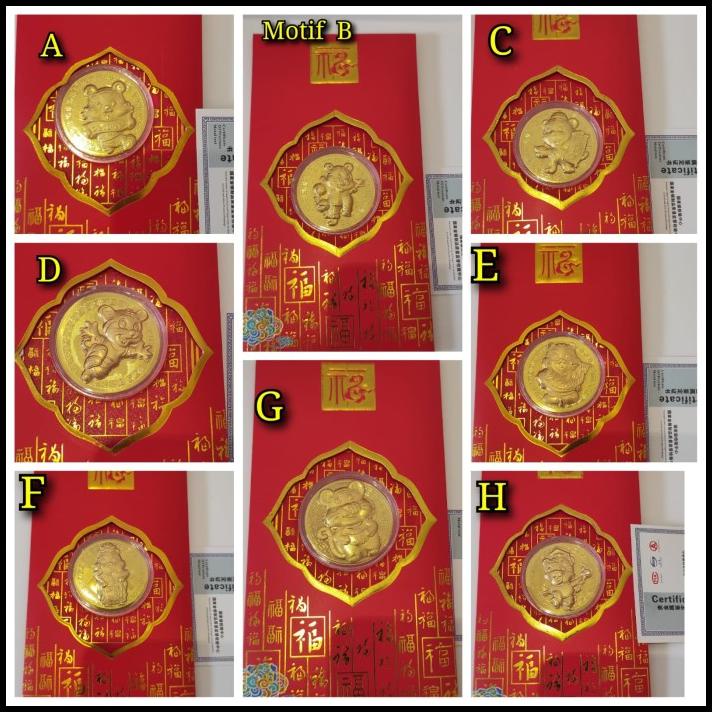 

Angpao Emas Imlek Hadiah Angpao Ulang Tahun Tahun Baru + Sertifikat