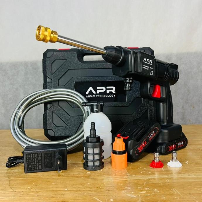 Mesin cuci motor mobil APR JAPAN A10 jet cleaner steam cordless 36v