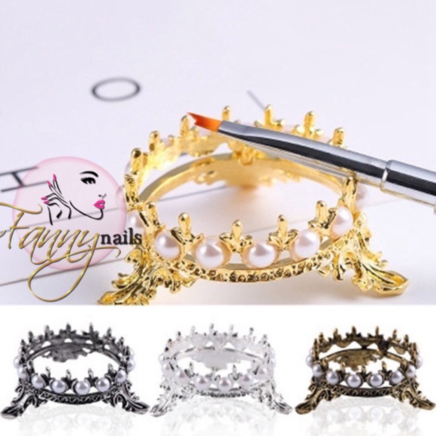 New Product Brush holder stand nailart Crown / dudukan brush stand crown brush holder nailart nail a