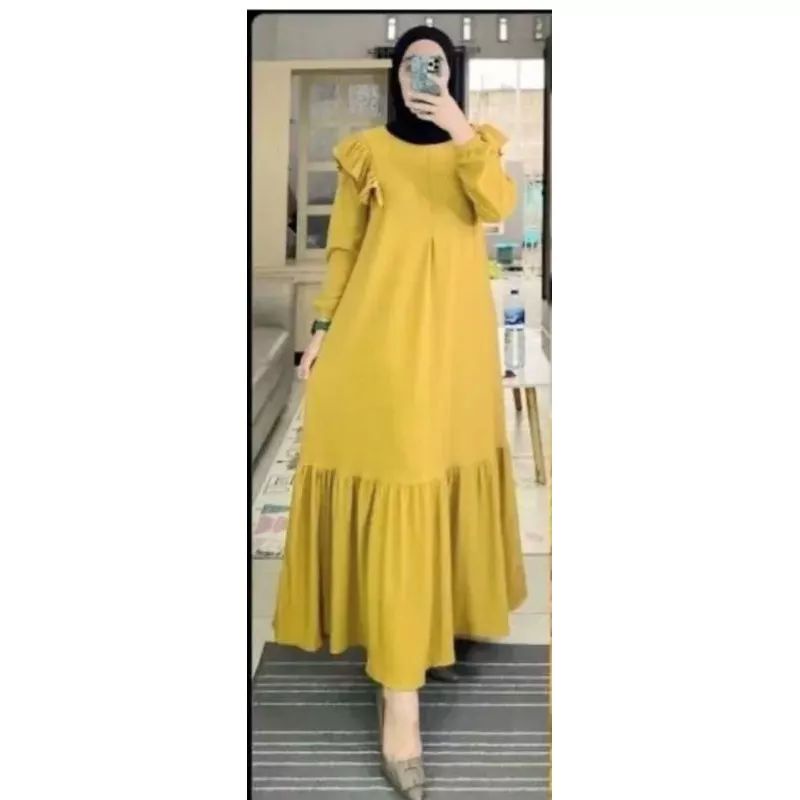 GAMIS REMPEL DOUBLE//gamis Siska dress