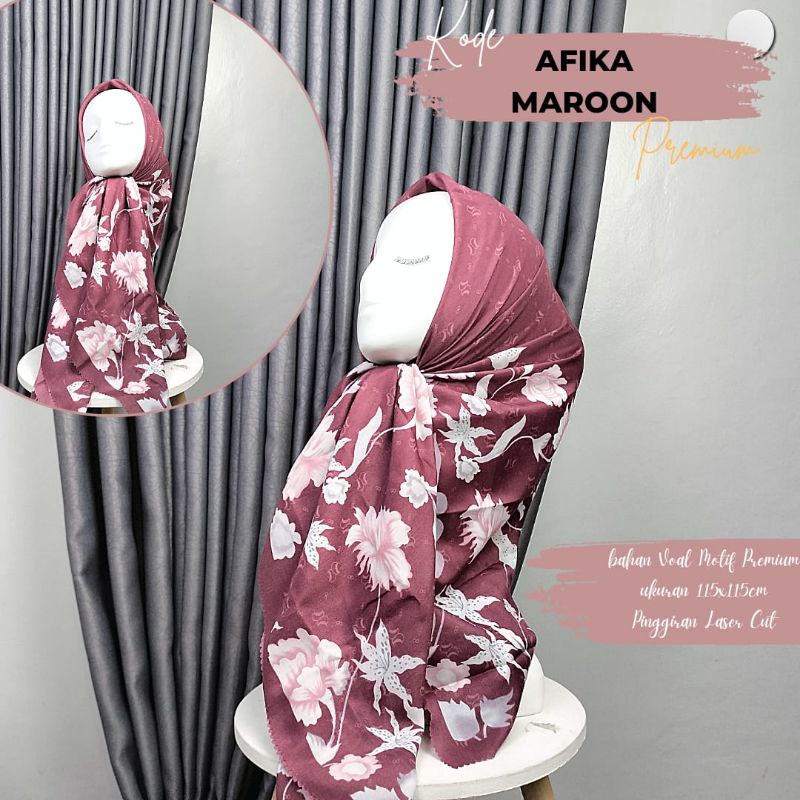 Elzahra hijab segiempat murah style afika
