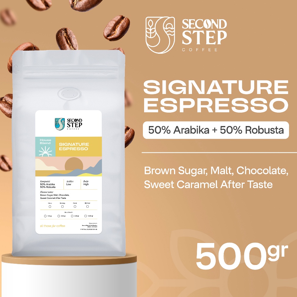 

Super Promo.. Kopi Espresso Blend Signature Coffee Roast Beans 500gr Coffe Biji Bubuk 73