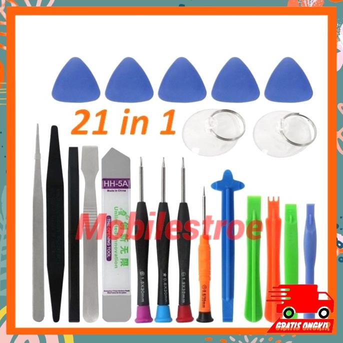 Alat Obeng Bongkar Hp | Service Hp 1 Set 21 In 1 Tools Kit Smartphone