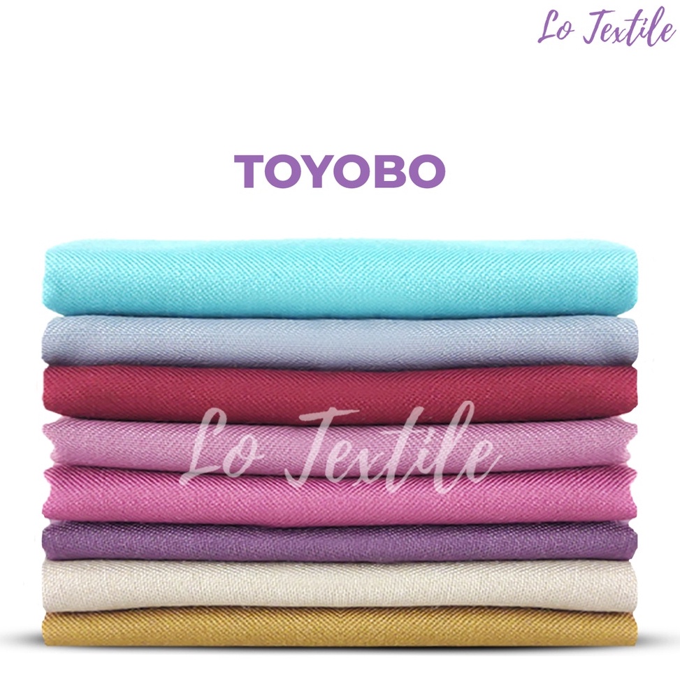 TERMURAH Kain Toyobo Fodu Premium 0.5 Meter (Seri 1) - Bahan Kain Katun Polos Gamis Meteran