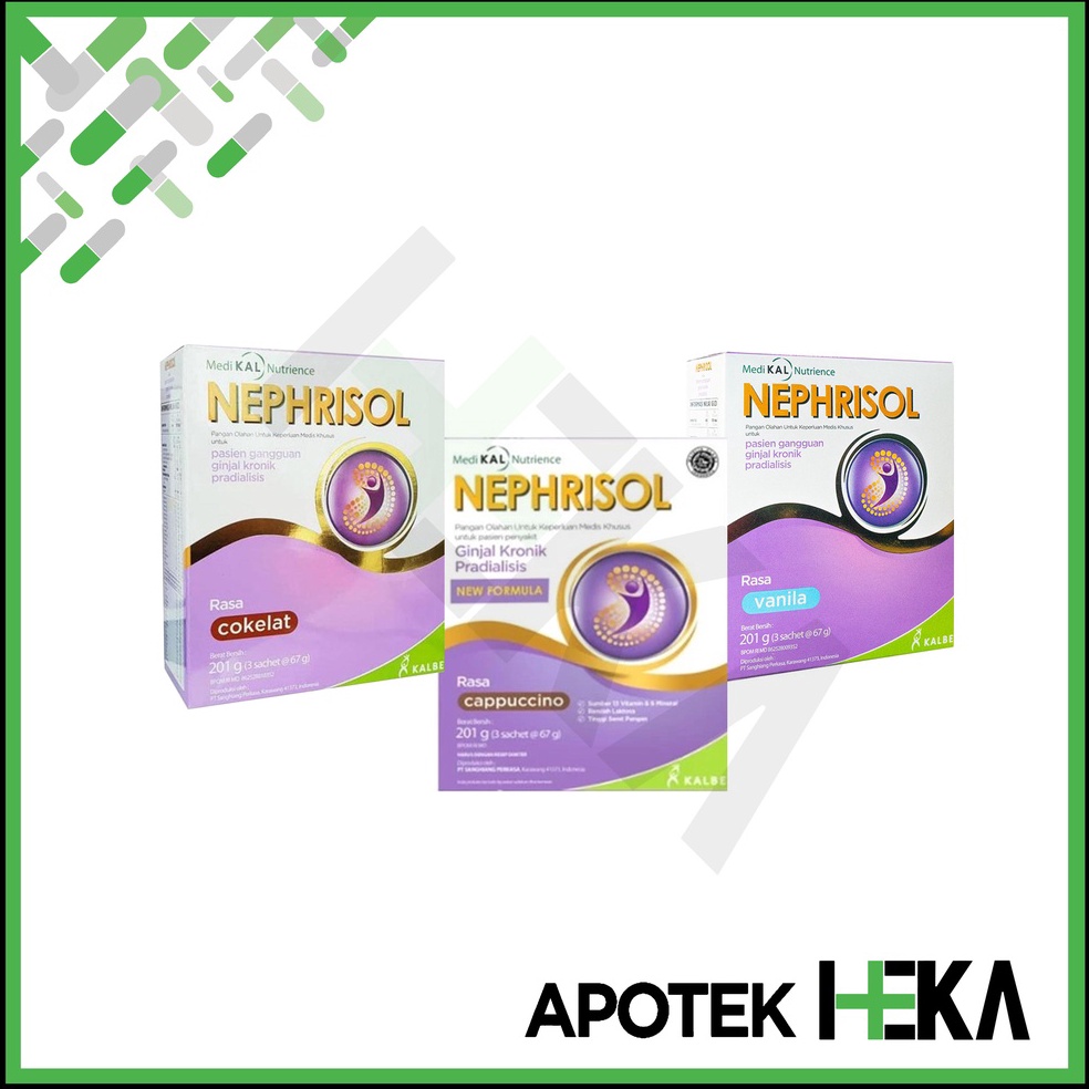 

Promo.. Nephrisol Vanila/Cappucino 201 gram - Pasien Ginjal Pradialisis LDA