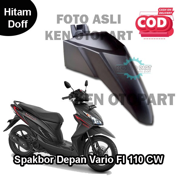 Terlaris Spakbor Depan Vario Fi 110 Cw Hitam Doff/Slebor Depan Vario Fi 110 Cw