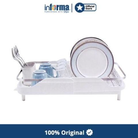 Informa - Willard Rak Piring Extendable - Putih