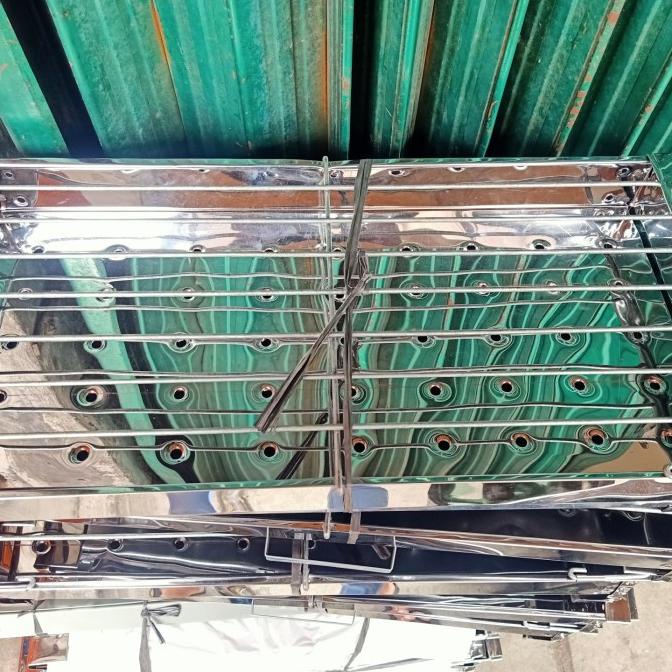 Ready...Ready...Ready...] panggangan arang stainless berdiri JUMBO ( sate, ayam, ikan, sosis)