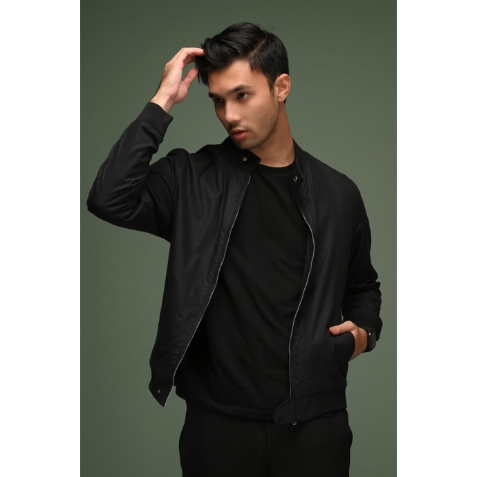 JAKET PREPP STUDIO HARRINGTON JACKET BLACK