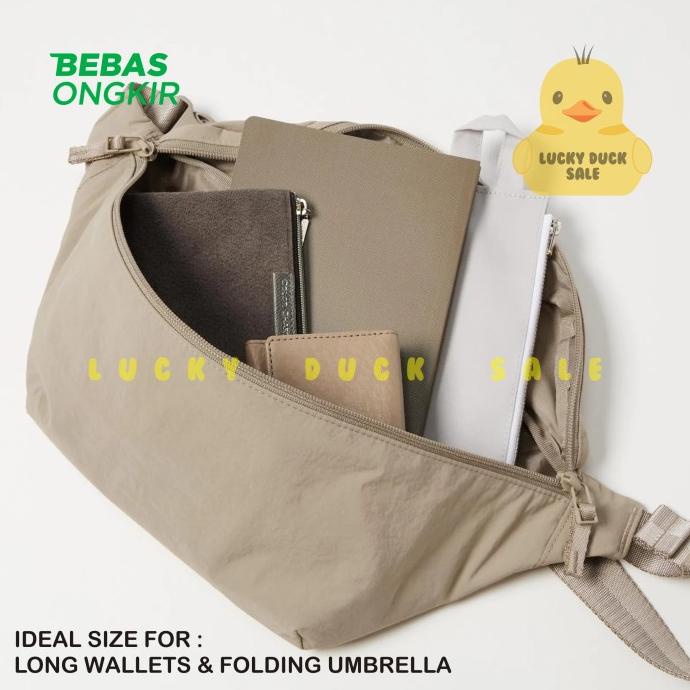 UNIQLO Nylon Body Bag Original Murah Tas Shoulder Wanita Pria