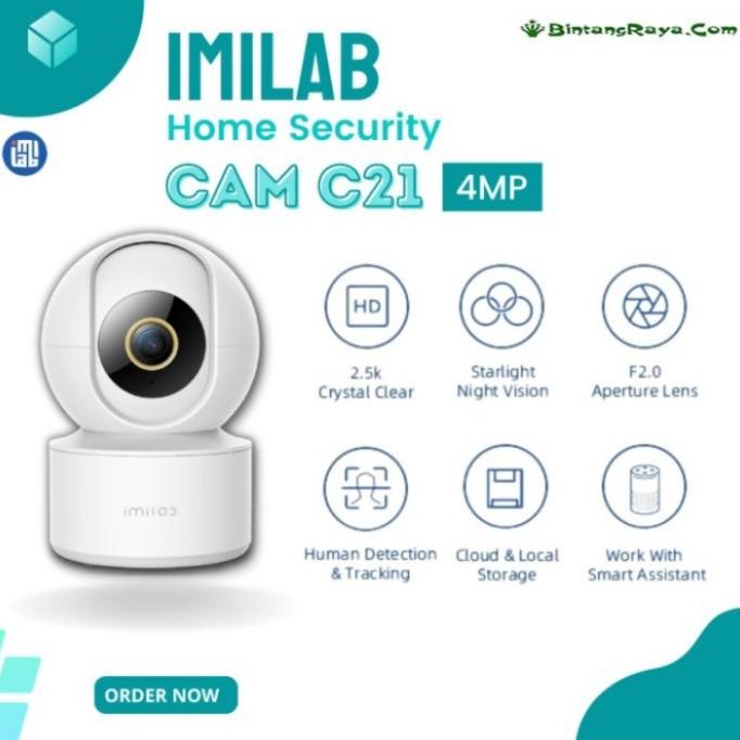 PROMO IMILAB Smart Home Security Camera C21 2.5K 4MP IP Camera CCTV 360