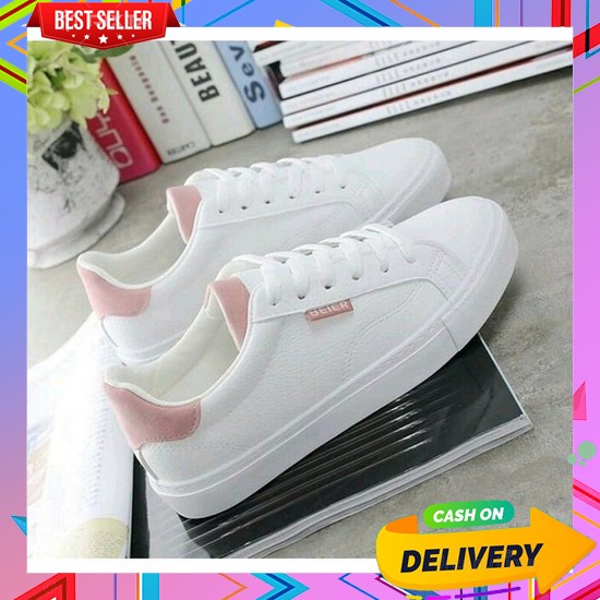 Sepatu Kets Fhilla Wanita Cats Cewek Hitam Putih Casual Santai Re Ke771 Kets A02 Putih Putih 38 Snea
