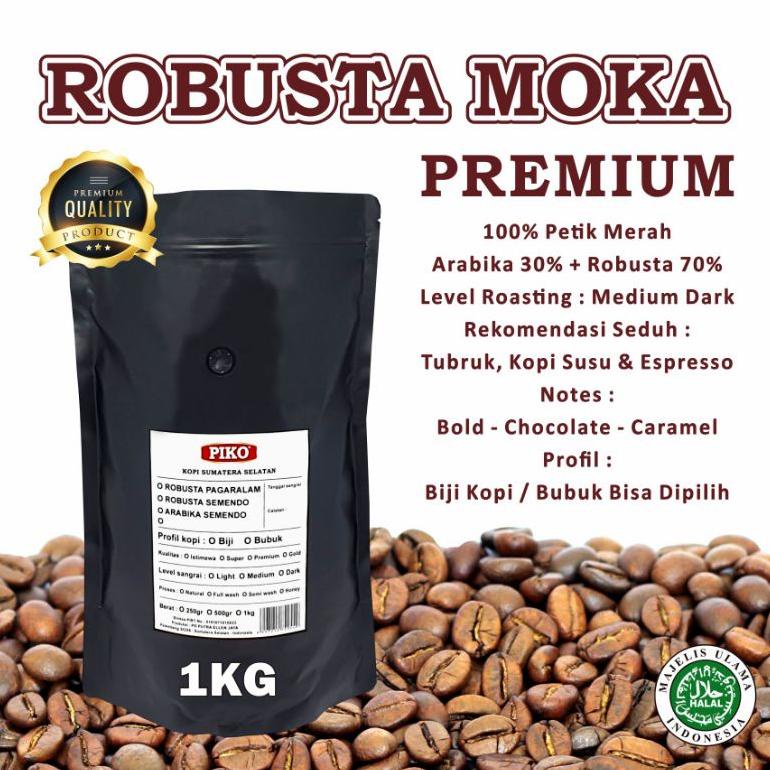 

Kopi Robusta Moka Premium 1Kg Semendo Espresso Blend Biji Kopi Bubuk Best Seller