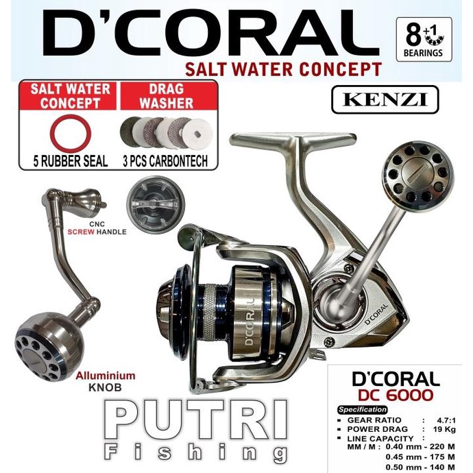 REEL KENZI D'CORAL SW DC 6000
