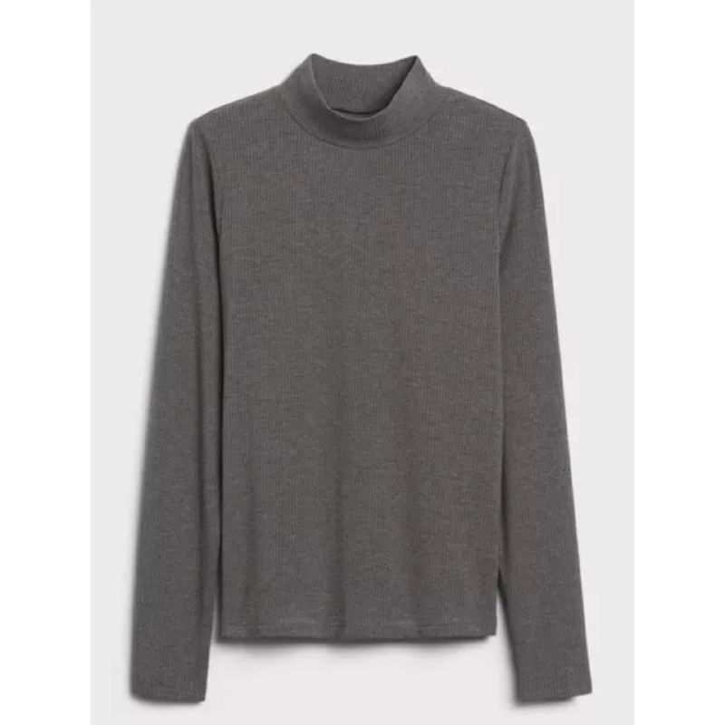 Banana Republic Ribbed Mock Neck Tee