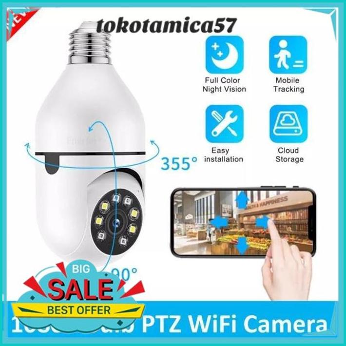 IP KAMERA CCTV SOCKET E27 BOHLAM PTZ WIFI PANORAMA CAMERA ONLINE 360 BEST SELLER