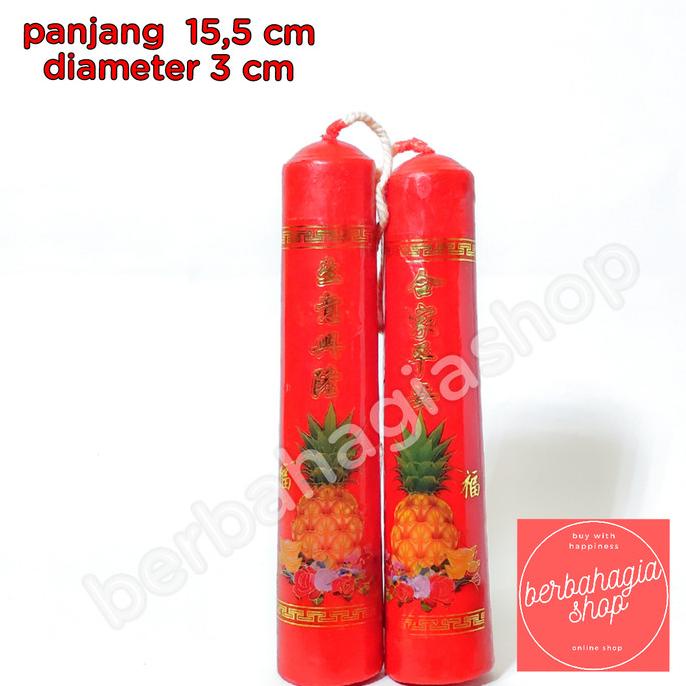 Discount Lilin Nanas Merah Ukuran 1/2 Kati / Lilin Merah / Lilin Nanas