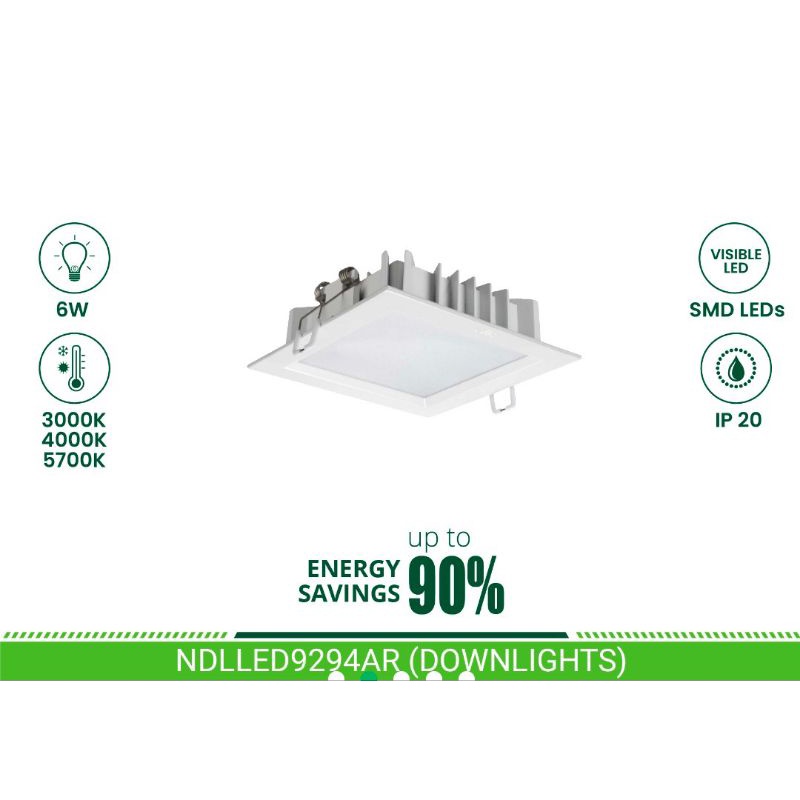 downlight nvc 6w 4000k ultrathin ndlled9294ar