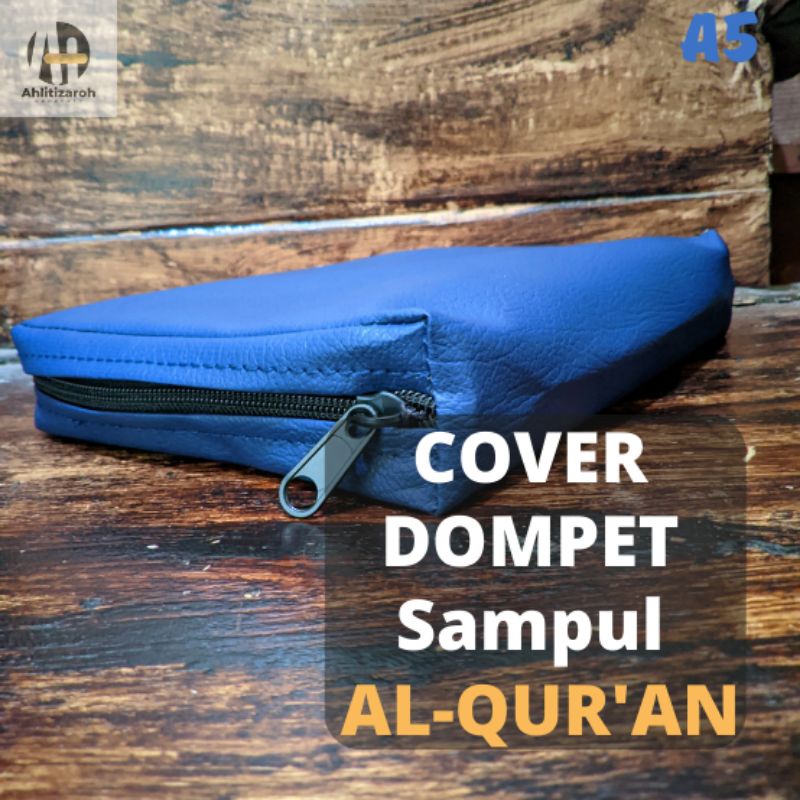 Cover Sampul Al-qur'an | Sarung Sampul Al-qur'an | Dompet Sampul Al-qur'an Resleting Untuk Uk A5 Ter