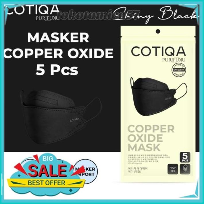 MASKER KF94 COTIQA KF 94 5PLY COPPER OXIDE MASK TEMBAGA ISI 5PCS BEST SELLER