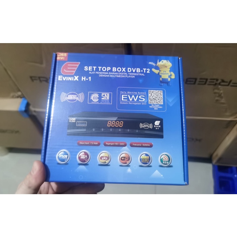 Termurah  STB SET TOP BOX TV DIGITAL EVINIX H1 DVB T2 By Skybox