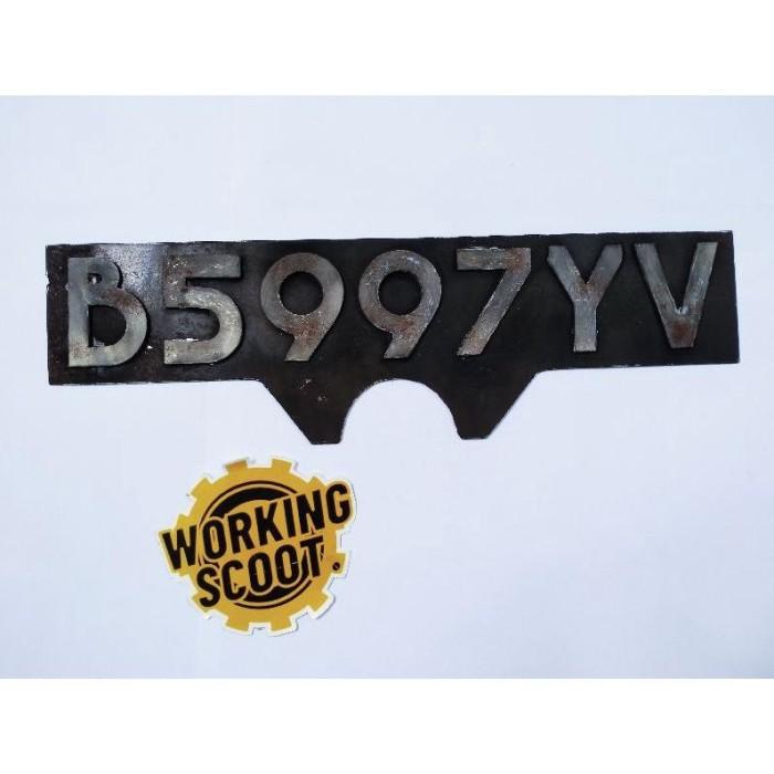 Plat Nomor Vespa Lawas Atau Jadul | Plat Nomor Costum