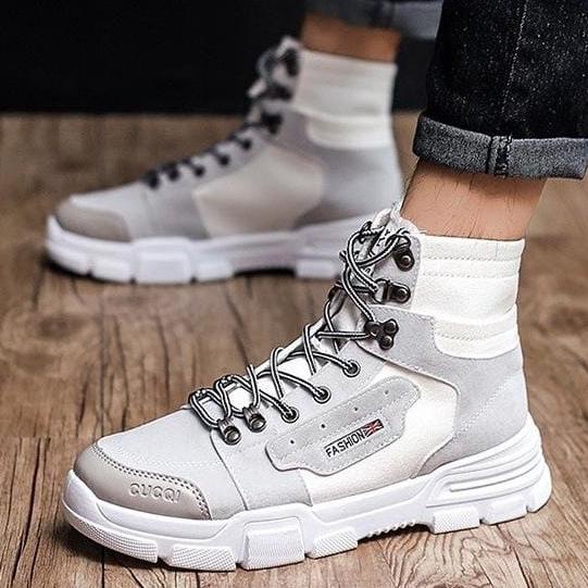 PROMO TBIG Sepatu Pria Import FASHION BOOT Model High Top Ankle Sekolah Kuli