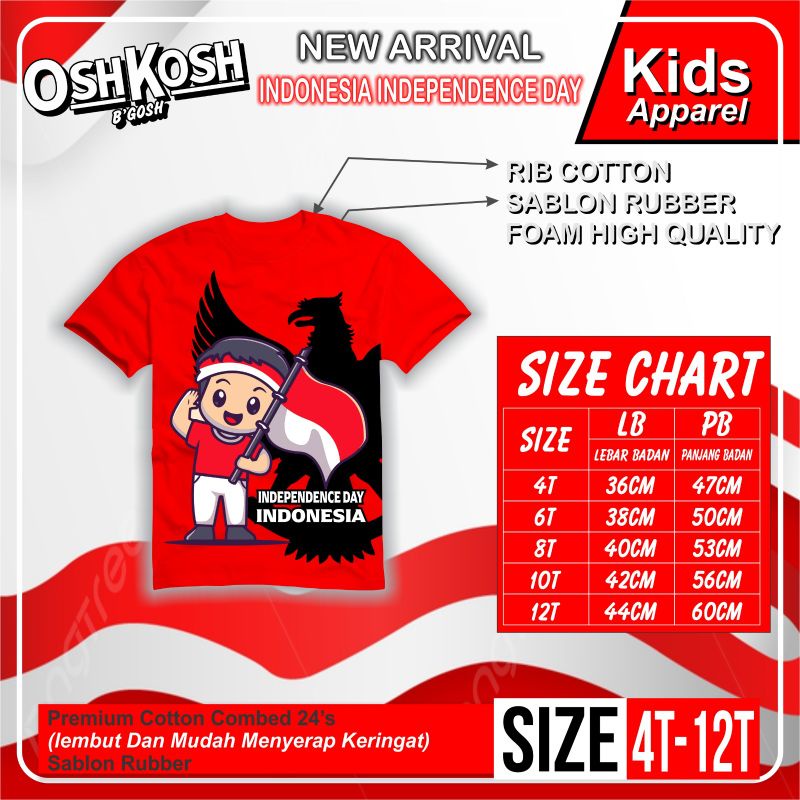 Kaos Anak boy&amp;girl 4-12