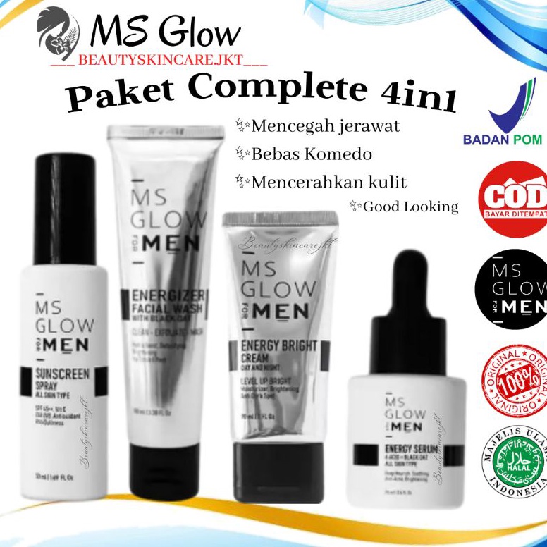➾ MS GLOW FOR MEN ORIGINAL PAKET WAJAH PRIA LENGKAP | PAKET MS GLOW FOR MEN js0ur