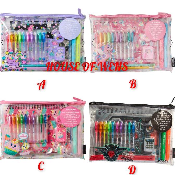 

SMIGGLE ICONS ESSENTIAL A5 STATIONERY GIFT PACK ORIGINAL ---NEW---