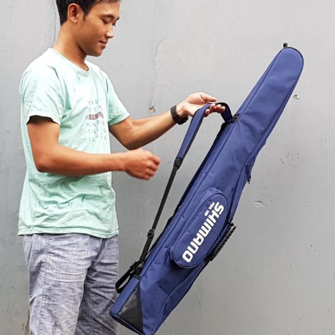 PROMO TAS PANCING LAUT PANJANG 100CM SHIMANO MUAT 3 JORAN WARNA NEPI