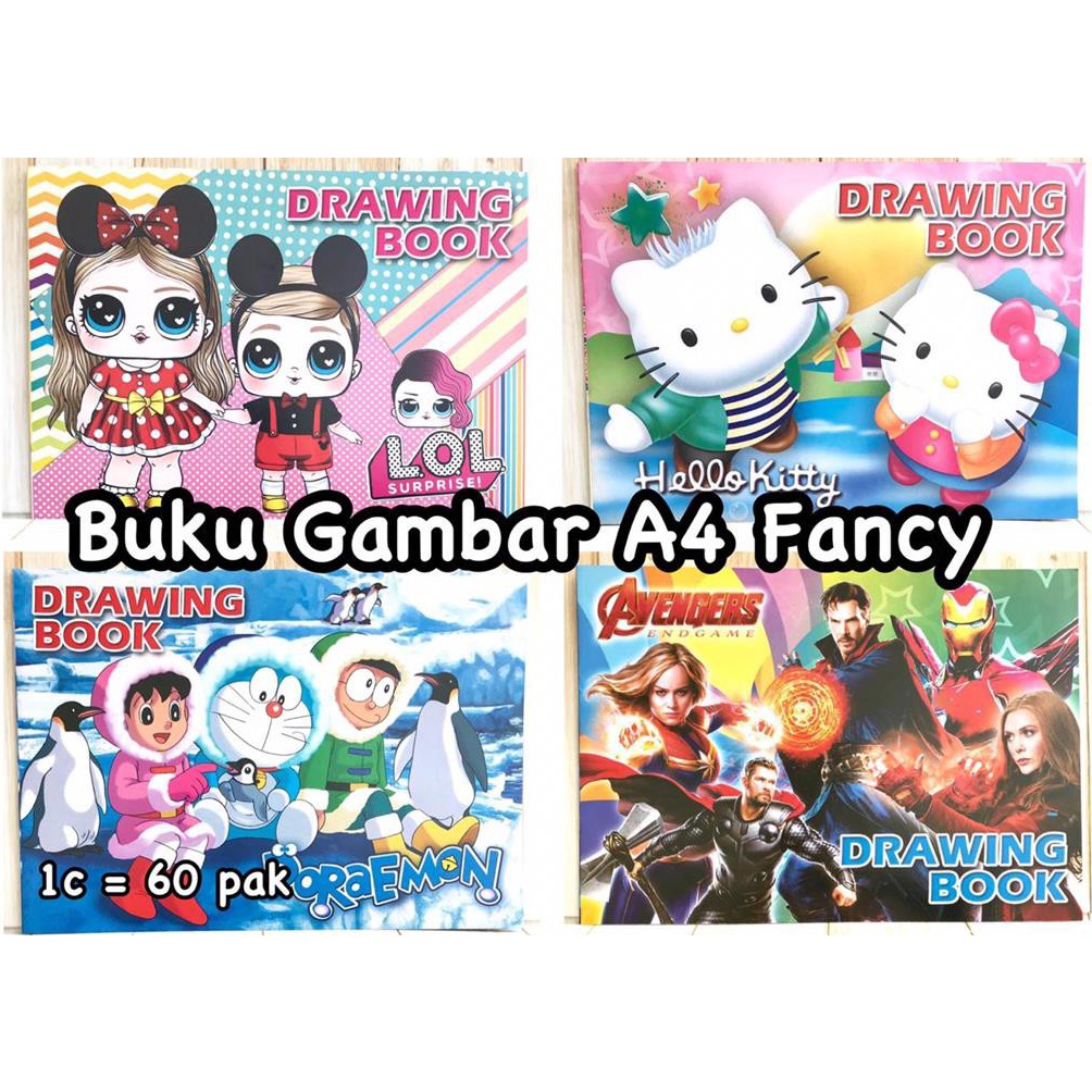 

[VDB] (10 pcs) Buku gambar fancy A4 (1 pak isi 10 pcs) Model Terkini