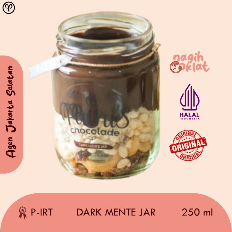 

Pathis Chocolade Dark Mente Cemilan (Cokelat Lumer - Choco Crunchy in Jar) - @nagihcoklat