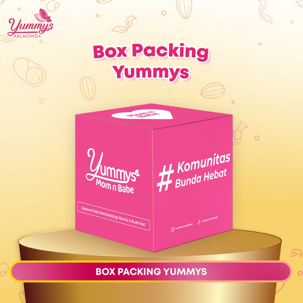 

( UNTUK HADIAH) BOX PACKING YUMMYS ALMOND 5240