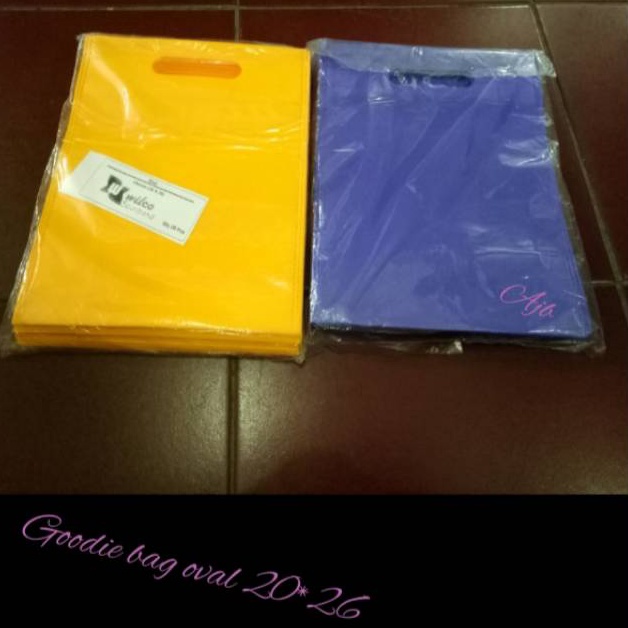 

[ETI] (20 pcs) Goodie bag oval - Tas kain - UK 20*26 - pack jam9f