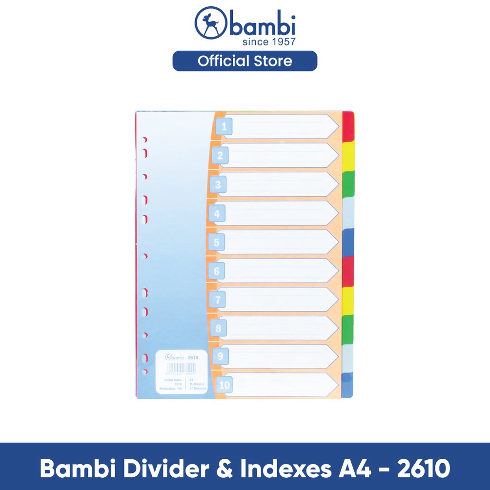 

[PRODUK-ETFQG72] Bambi Divider & Indexes A4 - 2610 51