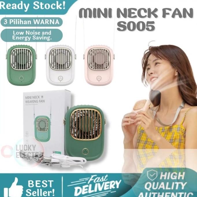 KIPAS KALUNG KIPAS LEHER PORTABLE PREMIUM MINI SPORT NECK FAN