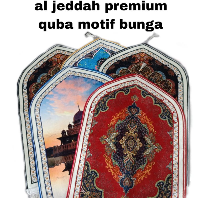 Sajadah Al Jeddah Premium Quba Motif Bunga Ecer Grosir SN