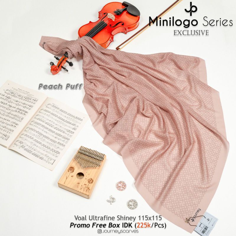 Journey Scarves Mini Logo (Peach Puff)