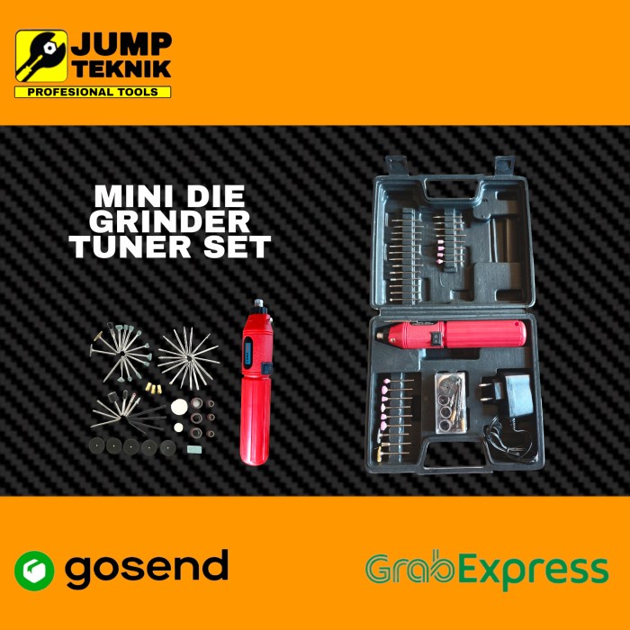 Terlaris Cordless Mini Die Grinder Tuner Set / Gerinda Bor Mini Multifungsi