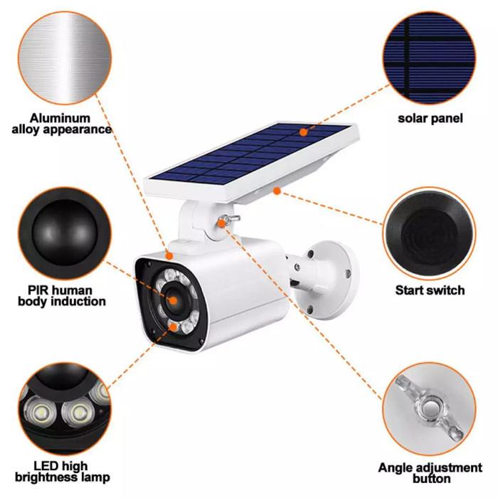 Lampu Outdoor Tenaga Surya Bentuk Cctv Tiruan