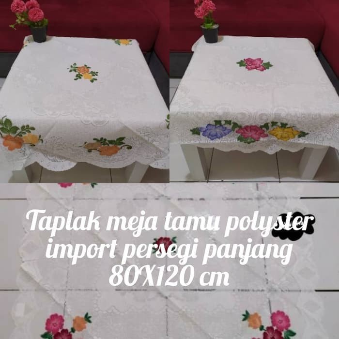 Taplak Meja Lesehan Persegi Panjang X12 Cm