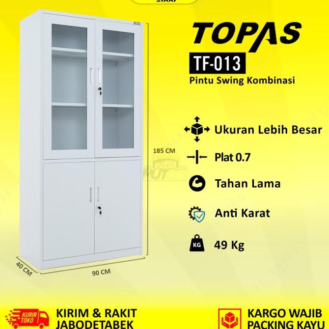 

Topas TF-013 lemari arsip kantor lemari besi - kombinasi swing ---NEW READY---