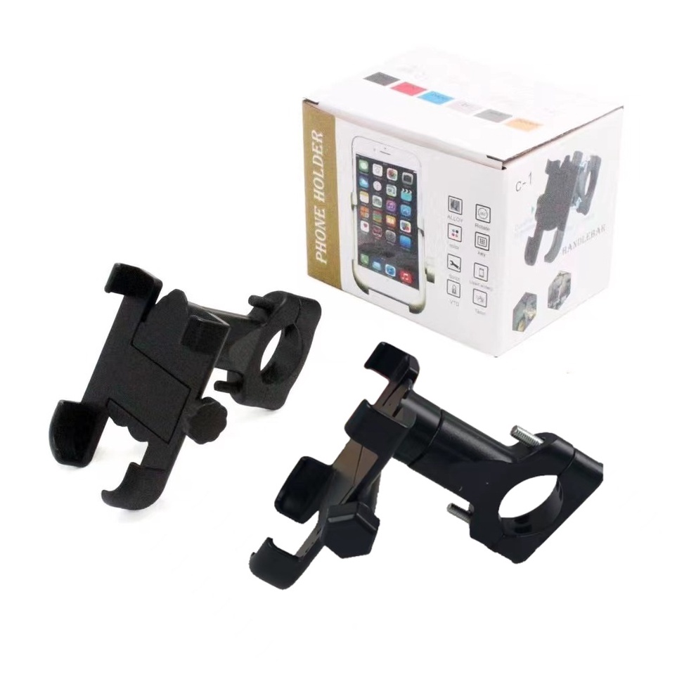 [Z㊚7I.➸) HOLDER STANG MOTOR BESI C1 /  DUDUKAN HP GPS / HOLDER MOTOR C1 BONUS KUNCI L baanyak dimina